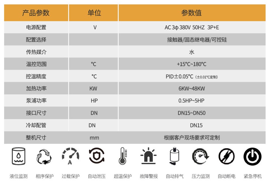 高温水温机参数